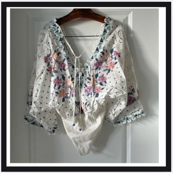 Farm Rio Floral Bodysuit - Picture 2 of 2